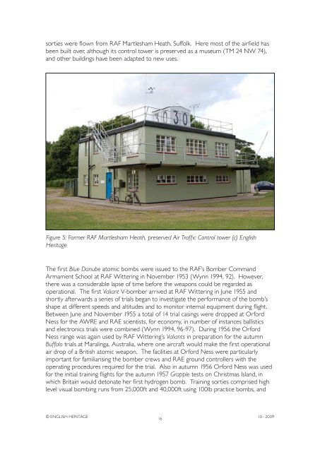 Atomic Weapons Research Establishment. Orford ... - English Heritage