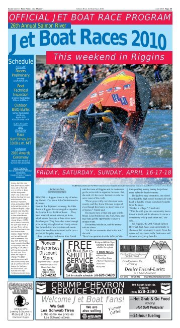 official jet boat race program - Idaho County Free Press