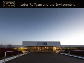 Lotus F1 Team and the Environment.pdf - F1-Forecast