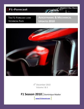 Aerodynamic & Mechanical Updates 2010 - F1-Forecast