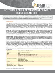 integrated child development services (icds) scheme brief