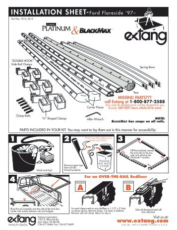 Extang BlackMax & Classic Platinum Ford F150 ... - RealTruck.com