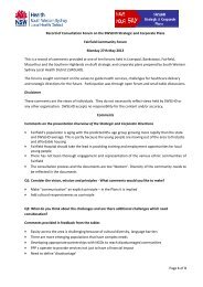Page 1 of 3 Record of Consultation Forum on the SWSLHD Strategic ...