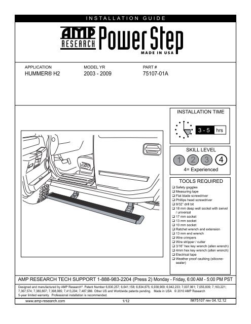Hummer H2 - 2003-2009 Installation Guide - RealTruck.com