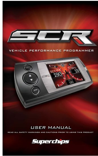 Superchips Redline Users Manual - RealTruck.com