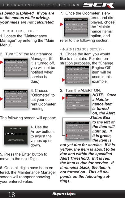 Superchips Redline Users Manual - RealTruck.com