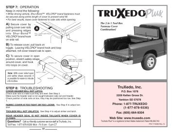 TruXedoPlus Toolbox Tonneau Cover Installation ... - RealTruck.com