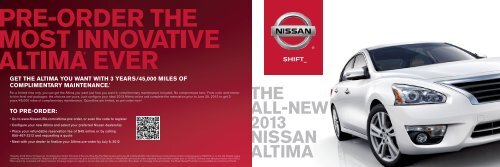 THE ALL-NEW 2013 NISSAN ALTIMA