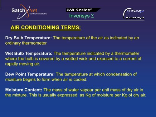 Lecture 1: Introduction to HVAC - SatchNet Electronic Systems