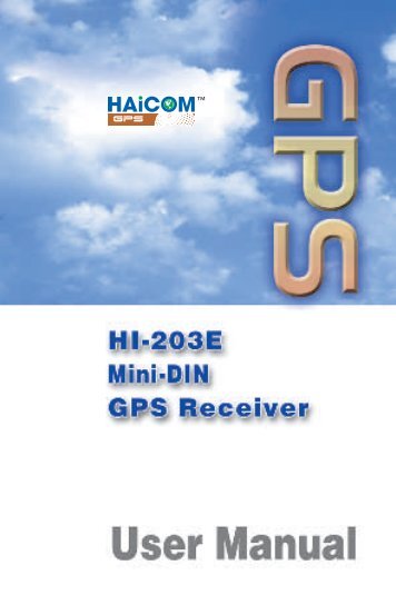 HI-203E is a GPS receiver - Sintrade CH