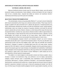 BALANCED ANESTHESIA PROTOCOLS