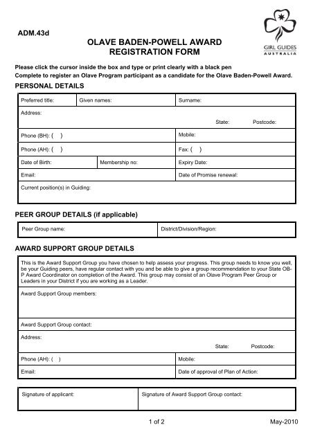 Registration Form