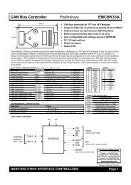 CAN Bus Controller Preliminary EMCBK33A - Noritake Itron VFD ...