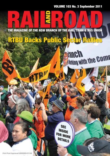 RTBU Backs Public Sector Rallies - Rail, Tram and Bus Union of NSW