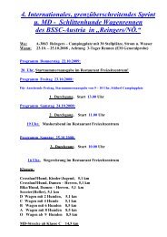 Schlittenhunde Wagenrennen des BSSC-Austria in „Reingers/NÖ.“