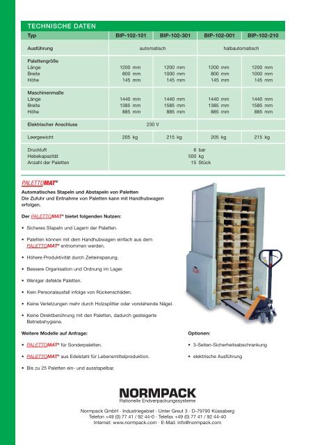 PALETTOMAT - Normpack GmbH