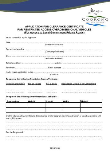 FIA 001 Application for a Tax Clearance Certificate ...