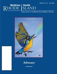 Complete issue - Rhode Island Medical Society