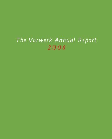 The Vorwerk Annual Report 2OO8