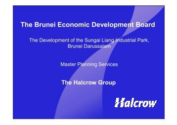 Halcrow Master Planning Services - Bruneiresources.com