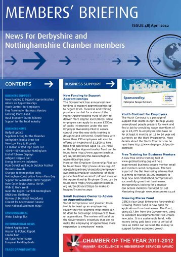 members' briefing - Derbyshire and Nottinghamshire Chamber of ...