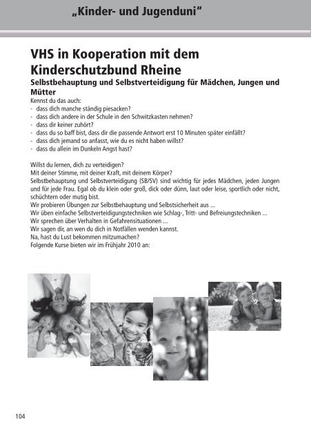 Programm 2010 - VHS Rheine