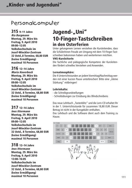 Programm 2010 - VHS Rheine