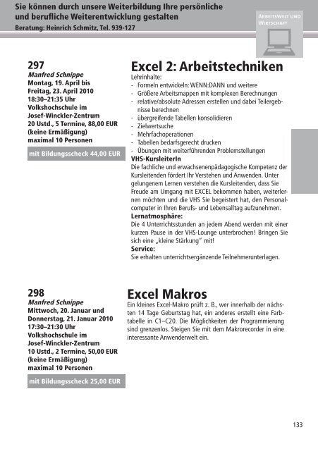 Programm 2010 - VHS Rheine