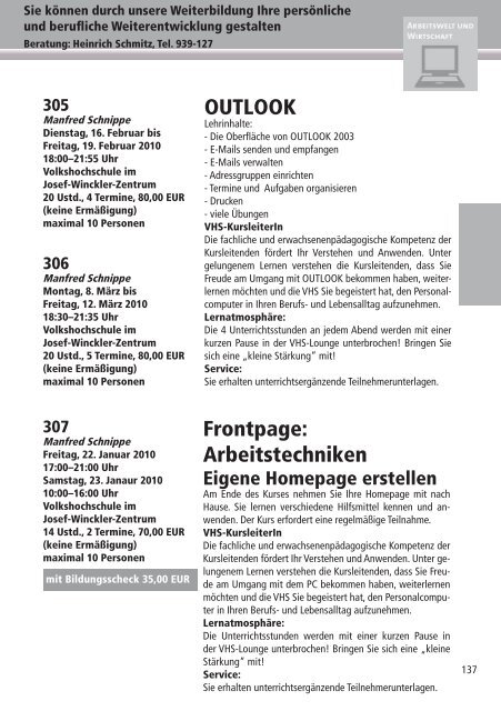 Programm 2010 - VHS Rheine