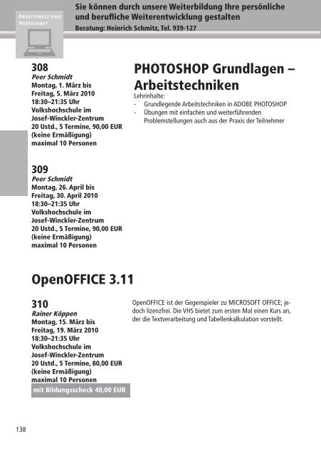 Programm 2010 - VHS Rheine