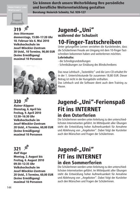 Programm 2010 - VHS Rheine