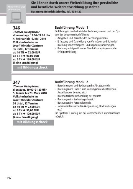 Programm 2010 - VHS Rheine