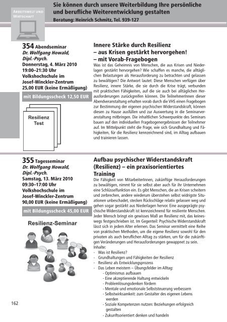 Programm 2010 - VHS Rheine