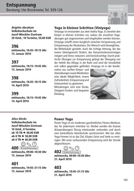 Programm 2010 - VHS Rheine