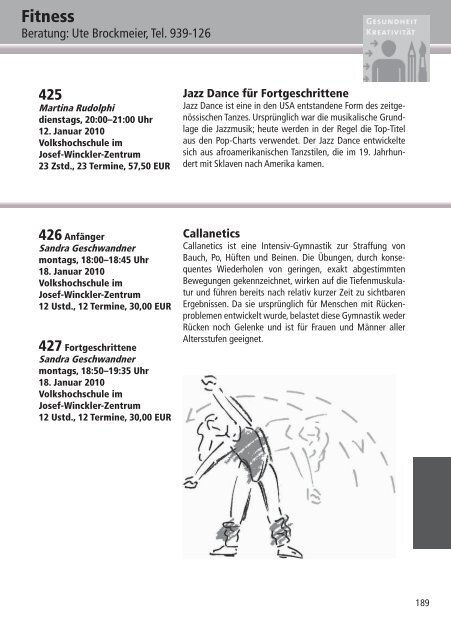 Programm 2010 - VHS Rheine