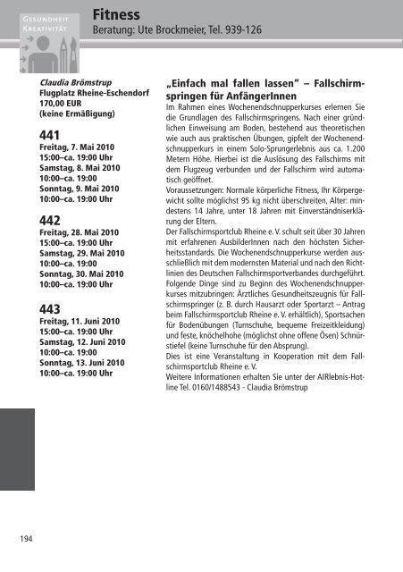 Programm 2010 - VHS Rheine