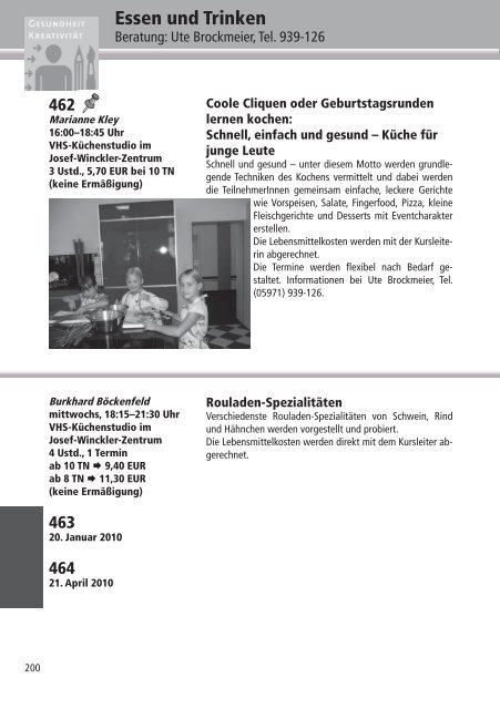 Programm 2010 - VHS Rheine