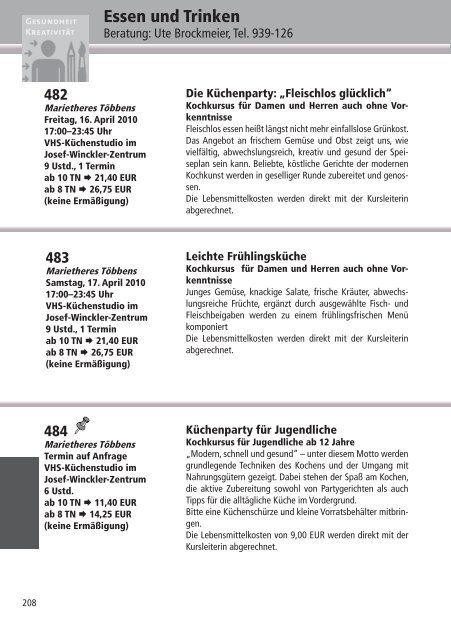 Programm 2010 - VHS Rheine