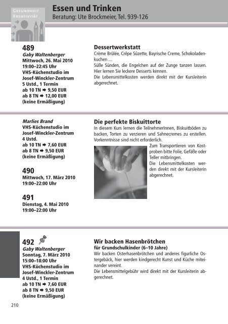 Programm 2010 - VHS Rheine