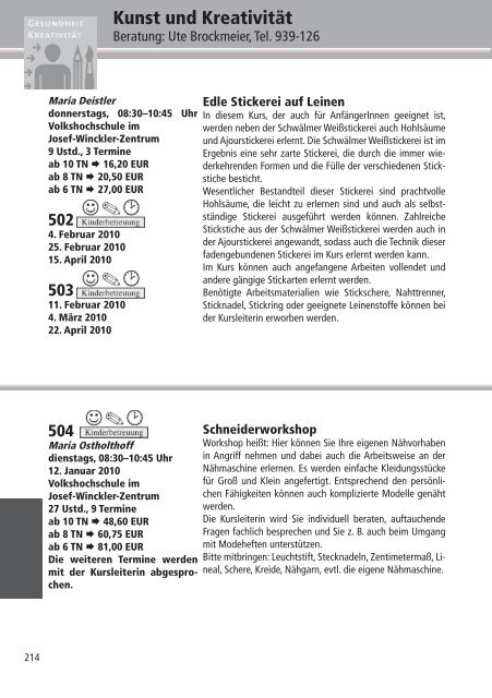 Programm 2010 - VHS Rheine