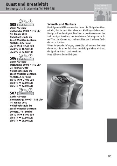 Programm 2010 - VHS Rheine