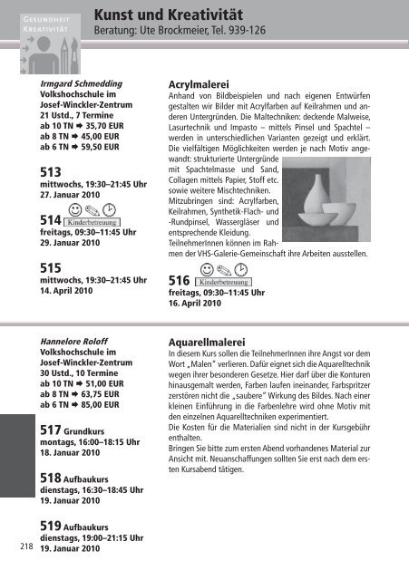 Programm 2010 - VHS Rheine