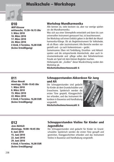 Programm 2010 - VHS Rheine