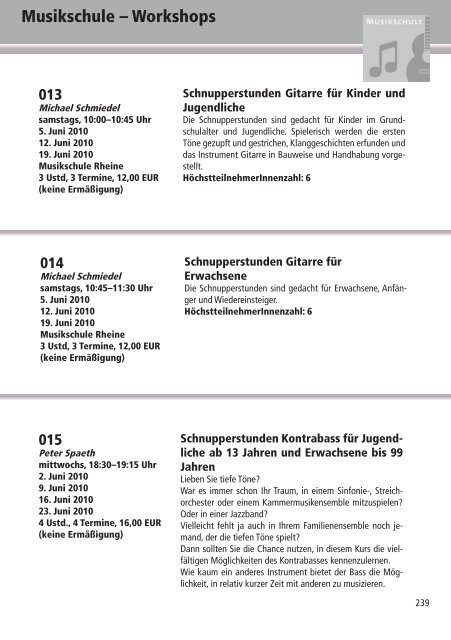 Programm 2010 - VHS Rheine