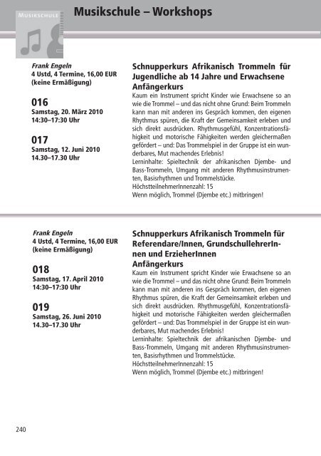 Programm 2010 - VHS Rheine