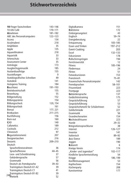 Programm 2010 - VHS Rheine