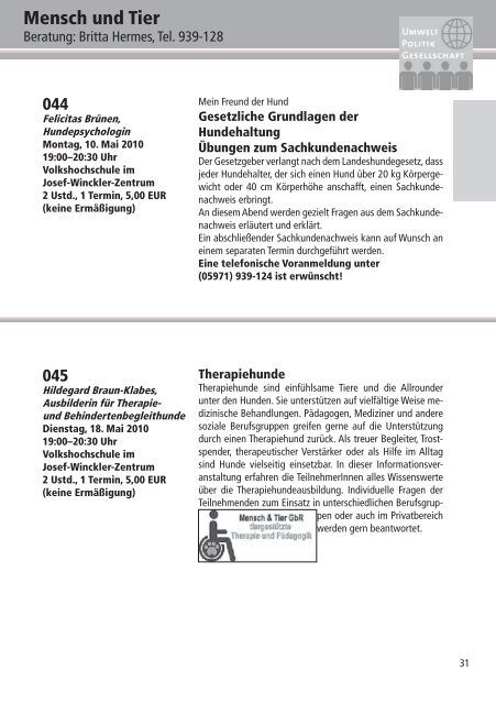 Programm 2010 - VHS Rheine