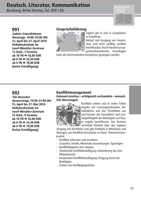 Programm 2010 - VHS Rheine