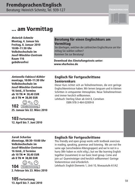 Programm 2010 - VHS Rheine