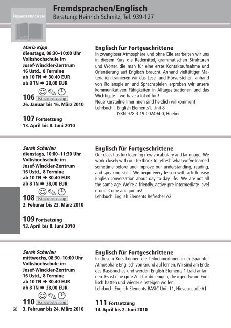 Programm 2010 - VHS Rheine